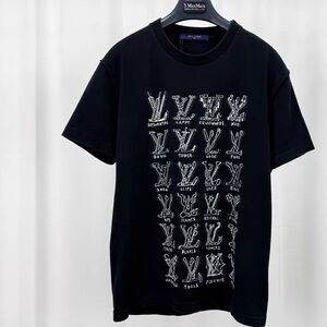Authentic Louis Vuitton Black Graphic Short Sleeve Tee